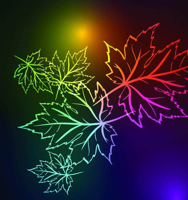 free vector Beautiful maple leaf background 03 vector